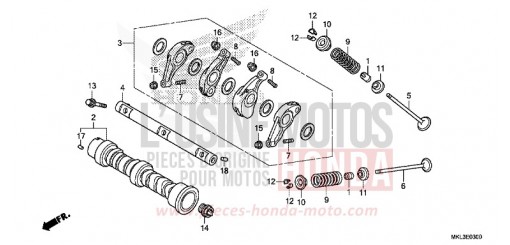 ALBERO A CAMME/VALVOLA NC750XAL di 2020